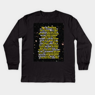 Geek Out Space Kids Long Sleeve T-Shirt